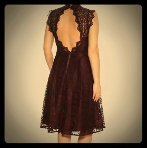 Calvin Klien burgandy lace dress